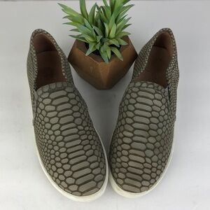 Joie Kidmore Chic Croc Embossed Loafers Flats 5.5